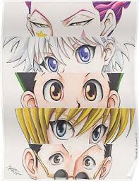 Hunter X Hunter Eyes Poster Hunter Anime Hunter X Hunter Cool Drawings