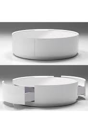 Viva Pure White Storage Coffee Table Hautelook Round Coffee Table Modern Coffee Table With Storage Round Coffee Table