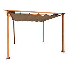 Paragon Outdoor Paragon Outdoor 11 Ft X 11 Ft Aluminum Catalina Pergola Pr100n1 The Home Depot Aluminum Pergola Pergola Canopy Pergola