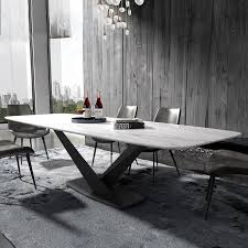 Iron Metal Dining Room Set Home Furniture Minimalist Modern Marble Dining Table Rectangle Big In 2020 Dining Table Marble Modern Marble Dining Tables Metal Dining Room