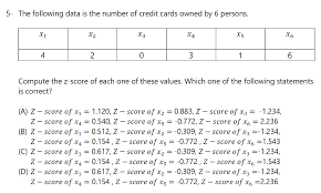 Not eligible for secured card applications. Solved 5 The Following Data Is The Number Of Credit Card Chegg Com