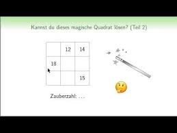 Kannst Du Dieses Knifflige Magische Quadrat Losen Teil 2 Youtube Bildungspolitik Quadrat Magisch