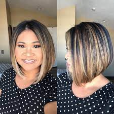 Bobs suit most face shapes; 28 Of The Most Flattering Bob Haircuts For Round Faces