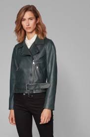 Hugo Boss Leather Jackets For Women Lambskin Leather 2020