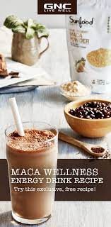 Maca Wellness Energy Drink Recipe Energy Drink Recipe Maca Recipes Maca Powder Recipe