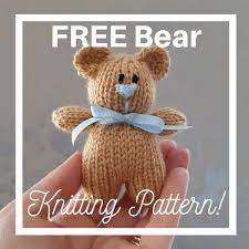 Why not make a teddy jacket in their favourite colour? Free Tiny Bear Knitting Pattern Knitting By Post