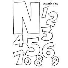 Numbers 6 to 10 (my first home learning): The N Is For Numbers Letter A Crafts Abc Coloring Sheets Letter N Crafts