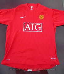 Find a new manchester united jersey at fanatics. Manchester United Home Football Shirt 2007 2009 Sponsored By Aig