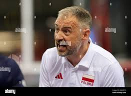 Krakow, Poland. 14th July, 2024. Jakub Kochanowski of Poland seen in action  during Hubert Wagner Memorial 2024 volleyball match between Poland and  Slovenia at Tauron Arena. Final score; Poland 3:1 (25:20, 26:28,