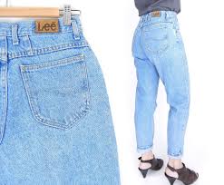 Sz 8 10 High Waisted Lee Mom Jeans Vintage 80s Women S Tapered Leg High Rise Relaxed Light Blue Denim Mom Jean Mom Jeans Light Blue Denim Vintage Mom Jeans
