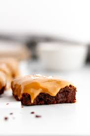 Flourless Brownies With Salted Caramel Topping