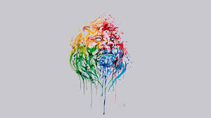 Colorful paint splatter png image #33324. Multicolored Abstract Painting Animals Lion Paint Splatter Artwork Hd Wallpaper Wallpaper Flare