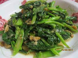 Goreng Kailan Dengan Udang Kering Masakan Resep Sayuran