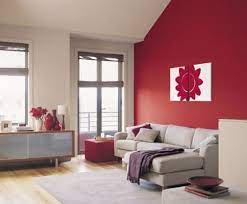 Painting A Red Accent Wall With Beige In Our Living Room Soon Description From Paint Colors For Living Room Red Living Room Walls Accent Walls In Living Room