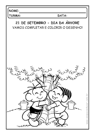 desenho para colorir dia da arvore