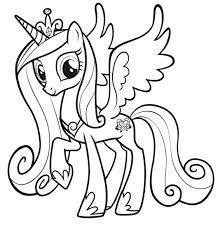 At kids n fun you will always find the nicest coloring. Princess Cadence Horse Coloring Pages My Little Pony Coloring My Little Pony Unicorn