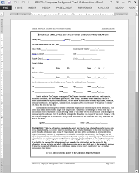 Create a high quality document online now! Employee Background Check Authorization Template