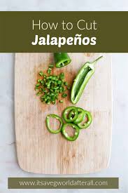 how to cut jalapeno