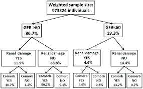 flow chart showing the weighted percentage of elderly