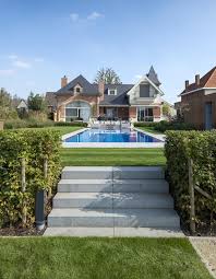 tuin met niveauverschil en zwembad tuin tuin inspiratie zwembad