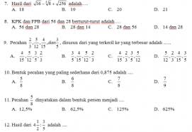 120 menit petunjuk khusus : Download Soal Ujian Matematika Kelas 7 Semester 1 Gif Pedia Edu