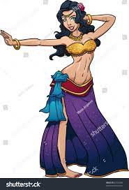 See more ideas about belly dancers, cartoon, belly. Cute Cartoon Belly Dancer Vector Illustration With Simple Gradients All In A Single Layer Belly Dancers Dancer Drawing Dancing Drawings