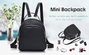 Think mint, bright rose or dazzling patterns. Amazon Com Mini Backpack Purse For Women Plain Shoulder Bags Crossbody Handbag For Girls Daypack Black Black 369