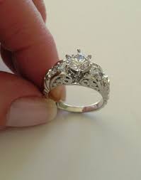 Setting For Grandma S Diamond Engagement Ring On Hand Engagement Rings Antique Engagement Rings
