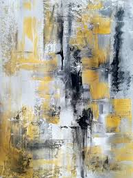 Modern Black And White Art Prints Black White And Yellow Contemporary Abstract Art In 2020 Contemporary Abstract Art Abstract Abstract Painting