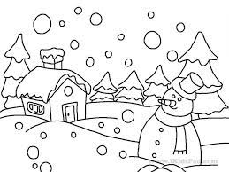 Kids winter s for girls791f. Printable Winter Scene Coloring Pages Coloring Home