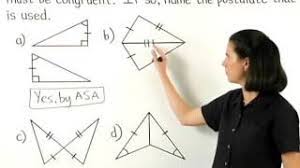 To prove the triangles congruent by ll, you would need to know whether corresponding sides are congruent. Proving Triangles Are Congruent Mathhelp Com Youtube