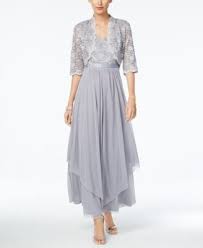 R M Richards R M Richards Sequined Lace Belted Gown And Jacket Reviews Dresses Women Macy S Mother Of The Bride Dresses Long Mother Wedding Dress Bride Clothes