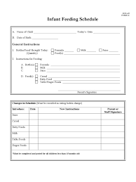 Baby Feeding Chart 5 Free Templates In Pdf Word Excel