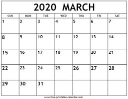 March 2020 Calendar Free Printable Calendar Com September Calendar Calendar Printables Printable Calendar Template