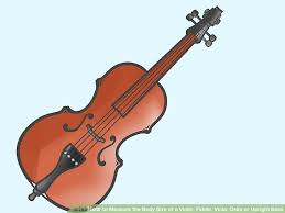 how to measure the body size of a violin fiddle viola