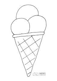 Eis In Waffel Nadines Ausmalbilder In 2020 Ausmalen Eis Malvorlagen Ausmalbilder