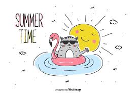 Summer Time Vector Summer Time Vector Art Design Time Cartoon