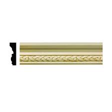 In the process of selecting the crown molding that you will install in your home, it's essential that you are aware of the difference in terms of the material, construction, and cost of the various models available. Ornamental Mouldings 1606 1 2 In X 1 3 4 In X 6 In Hardwood White Unfinished Celtic Small Chair Rail Moulding Sample 1606sample The Home Depot Small Chair Chair Rail Moulding Ornamental Mouldings