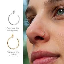 Wholesale Fashion Ear Cuffs Safety Pin Nose Piercing Stud Fake Piercing  Nose Ring Cuff Body Jewelry For Women From M.Alibaba.Com