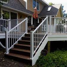 Aluminum Railing Kit Series 100 Adjustable Stair Rail Outdoor Stair Railing Patio Railing Deck Railing Design