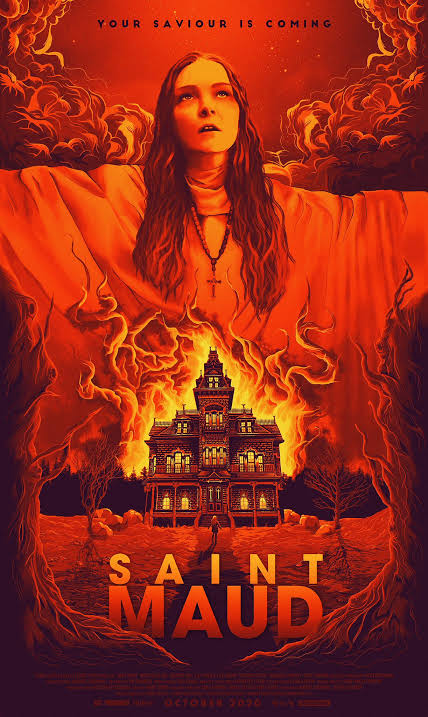 New Poster for A24's Psychological-Horror 'Saint Maud' - A newly devout  nurse becomes obsessed with saving her dying patient's soul, but sinister  forces, and her own sinful past, threaten to put an
