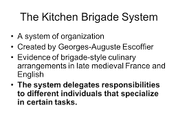 The Kitchen Brigade By Auguste Escoffier Ppt Video Online