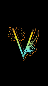 Vaageesh, lord of speech ; Letter V Alphabet Art Black Colorful Desenho Initial Modern Name Pattern Hd Phone Wallpaper Peakpx
