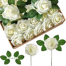 Maybe you would like to learn more about one of these? Buy Innogear Artificial Flowers 50 Pcs Faux Flowers Fake Flowers Ivory Roses Perfect For Diy Wedding Bouquets Centerpieces Bridal Shower Party Home Flower Arrangement Decorations Online In Indonesia B0814lr8n6
