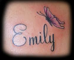 Name tattoos, which include roses, are obvious and open declarations of a person's love to the person with the name. Butterfly With Name Tattoo Almost Allie S Idea Tats Pinterest Name Tattoos On Wrist Butterfly Name Tattoo Name Tattoos