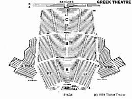 Greek Theater Berkeley Seating Chart Unique Greek Theater