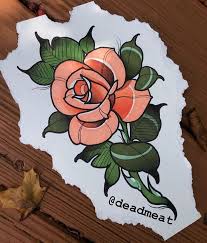Neotraditional Tattoo Flash Temp Tattoo In 2020 Traditional Tattoo Flowers Traditional Rose Tattoos Neo Traditional Roses