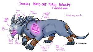 Wow Draenei Druid Cat Form Concept By Kagesatsuki On Deviantart Wow Draenei Druid Myths Monsters