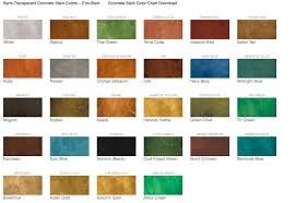 Color Your Concrete The Below Concrete Stain Colors Were