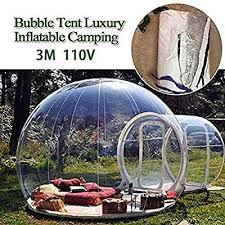 Amazon Com Hukoer Luxurious Outdoor Single Tunnel Inflatable Bubble Tent Family Camping Backyard Transparent Garden Out In 2020 Bubble Tent Backyard Camping Tent